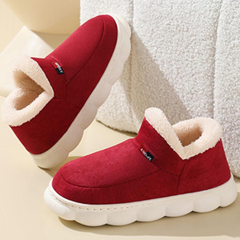 Fashion Shevalues 2024 Men Home Cotton Shoes Classic Fashion Warm Ankle Boots Fluffy Plush Padded Slippers For Man Super Soft Slippers