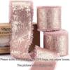 3Rolls 4.8 Yards Multicolor Metallic Frayed Edged Chiffon Ribbons For Wedding Invitations, Bridal Bouquets, Gift Boxes, Bow Deco
