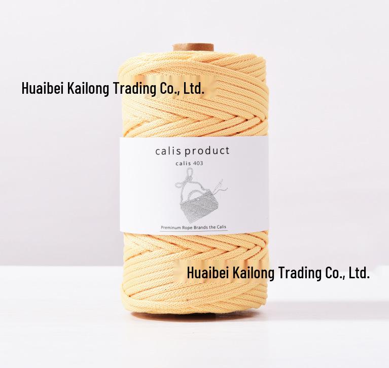 4mm Cotton-Polyester Crochet Cord for DIY Hand-Knitted Bags and Weaving