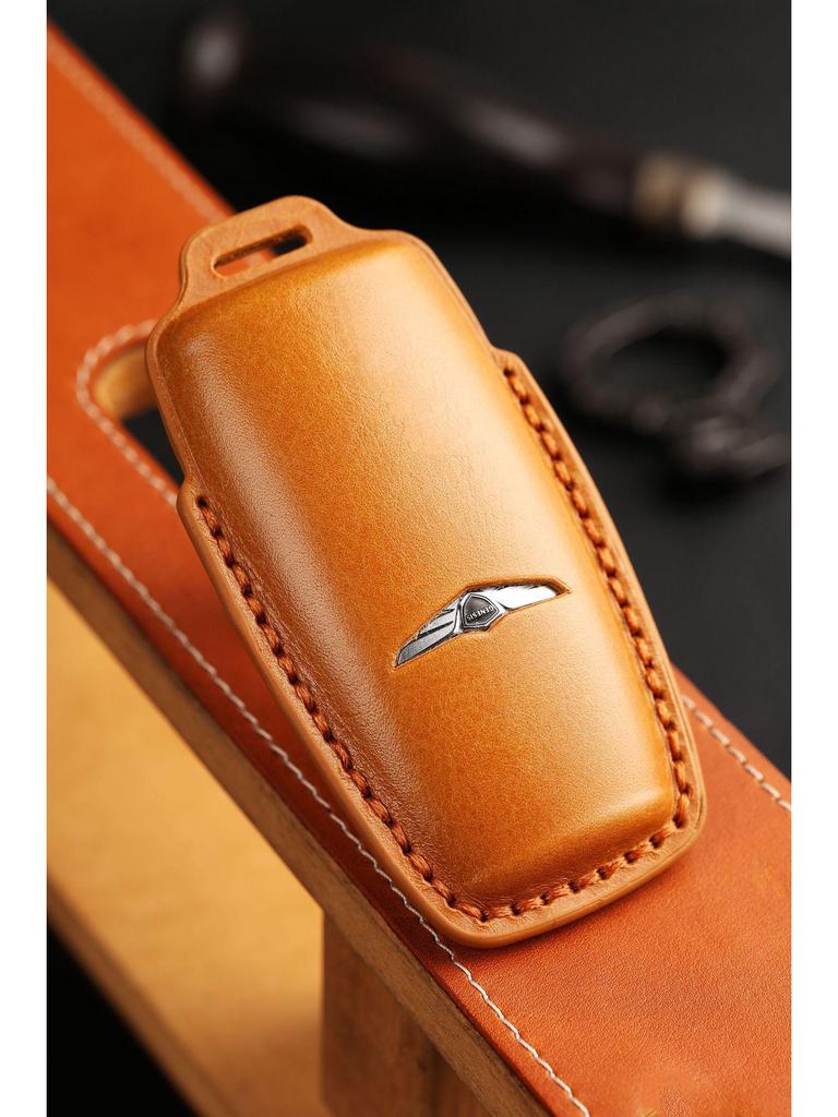 Koreanische Leder-Schlüsselabdeckung für Genesis GV80