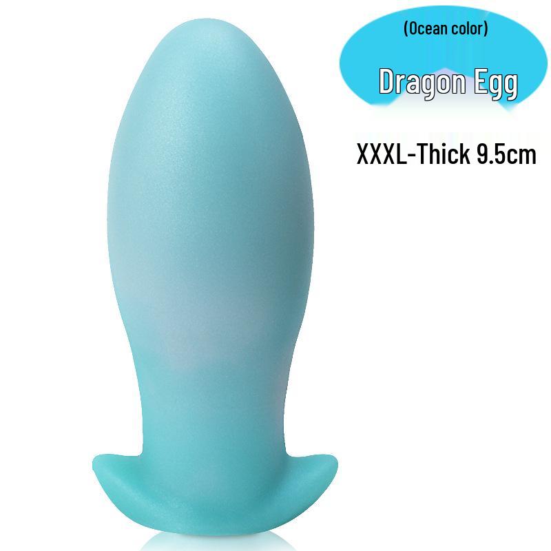 Liquid Silicone Dragon Egg Vaginal & Anal Plug - Portable and Popular