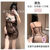 Sexy underwear, hot bow halter suspender dress, sexy mesh perspective polka dot hip-wrapped nightdress