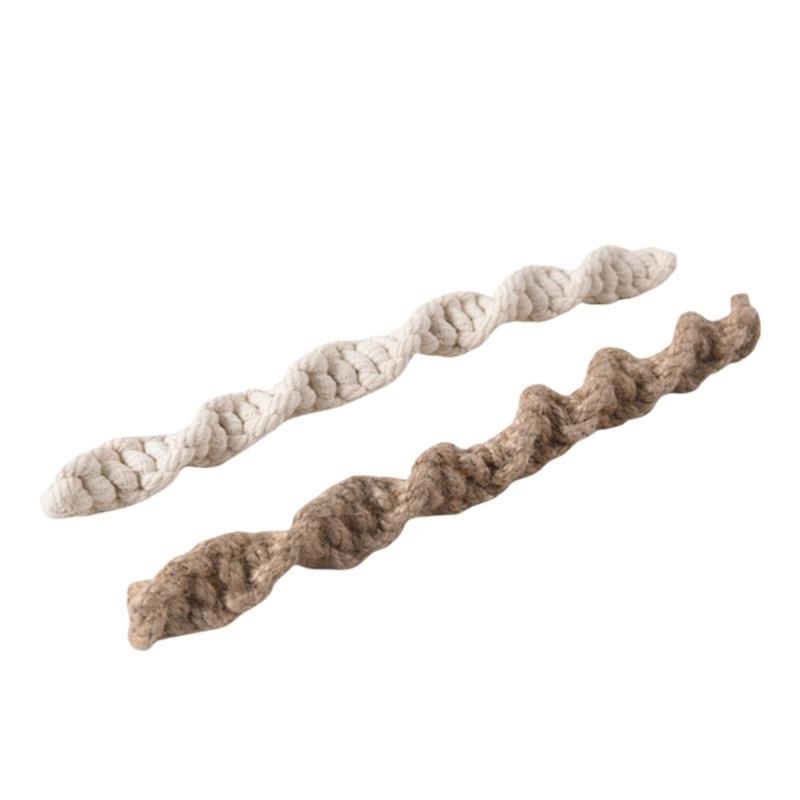 Bohemian Twist Curtain Buckle Holdbacks, 8Pack Jutes Twines Tie Backs for Light Filtering Drapes