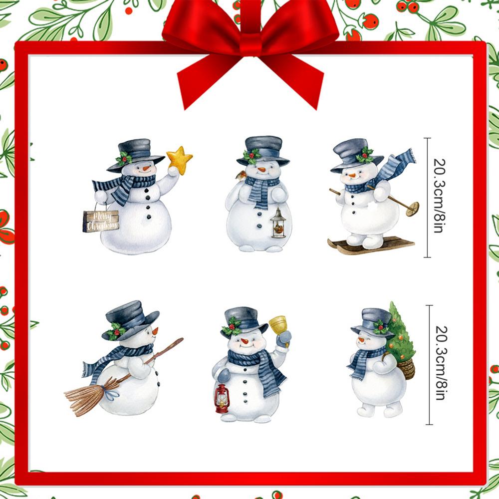 1 set Christmas fridge magnets Holiday Theme Decoration Santa Claus Snowman Cabinet Dishwasher Beautifying Decorative Stickers