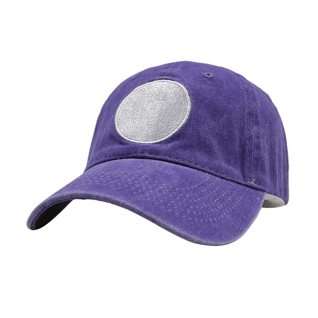 Washed Letter Embroidered Baseball Cap Cartoon Casual Hat Fashion Letter Sun Visor Hat