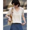 Women's Lyocell Halter V-Neck Knit Top