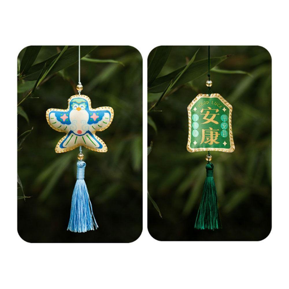 Chinese Style Dragon Boat Festival Sachet Bag Double Sided Hanging Sachet Pendant  Home Decor