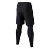 Erkekler Sahte Iki Parçalı Spor Pantolon Spor Jogger Eğitim Hızlı Kuru Sıska Şort Pantolon Spor Salonu Kısa Egzersiz Tayt Tayt Eğitim Joggers