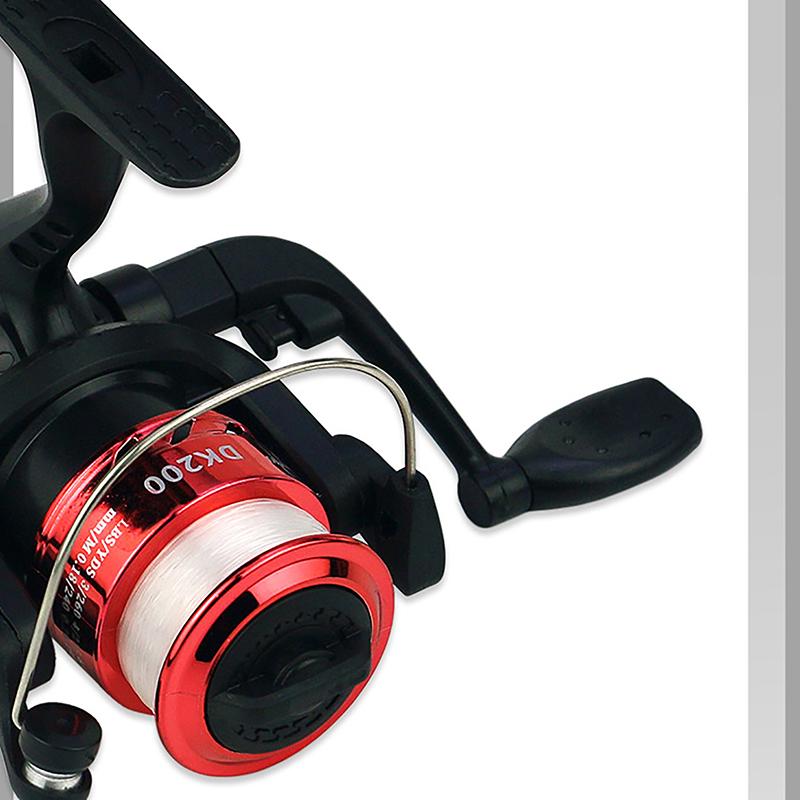 Folding Spinning Fishing Reel With 100M Fishing Line 5.1:1 Gear Ratio Portable Ultralight Fishing Reel