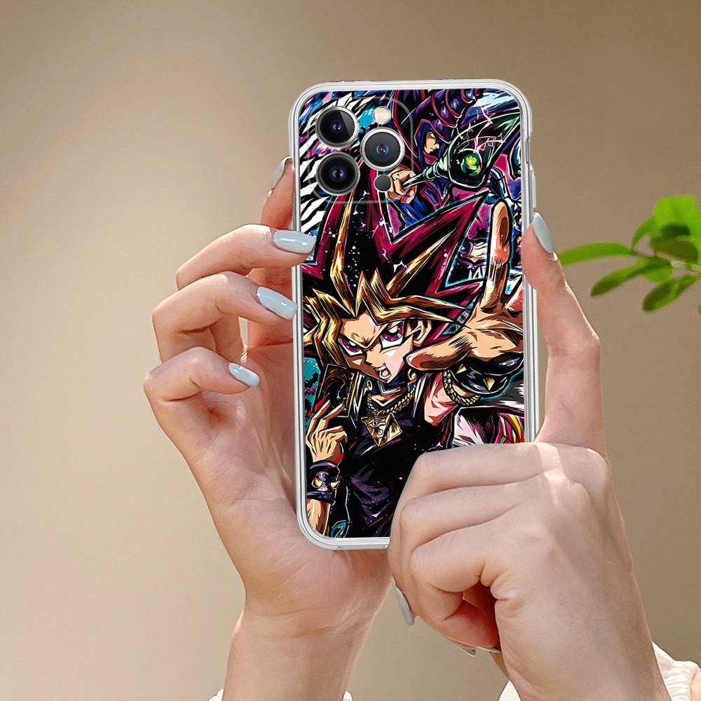 Amine Yu Gi Oh Classic Transparent TPU Phone Case For IPhone 17 11 12 13 14 15 16 Pro Max 16 Plus Cover
