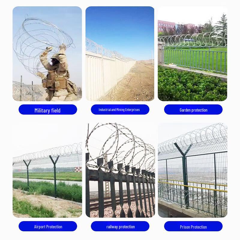 Kaisuo Double Helix Razor Wire Security Fence