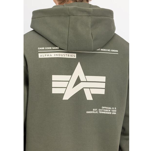 Худи Alpha Industries Label Backprint Hoodie