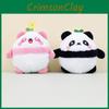 Plush Panda Keychain Cute Short Plush Doll For Bags And Key Accessories