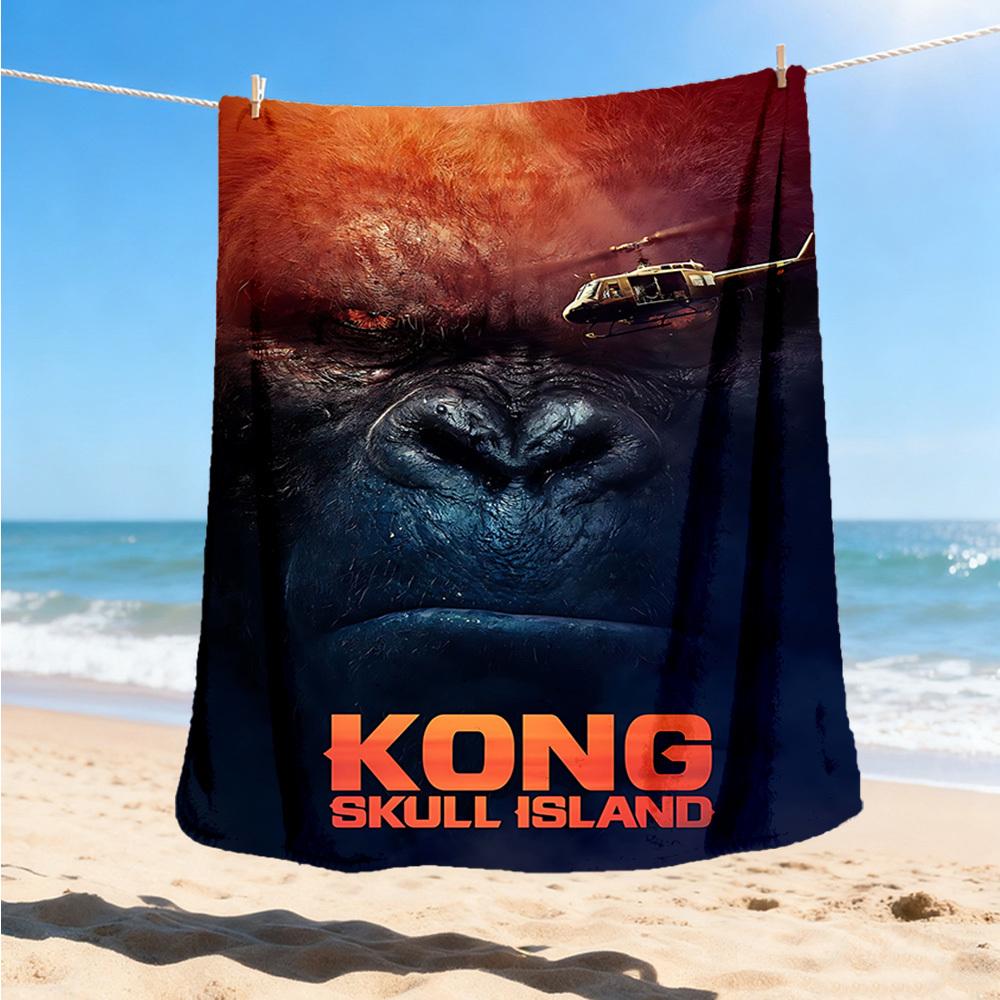 1pc King Kong Outdoor Flannel Throw Blanket Soft, Lightweight & Warm