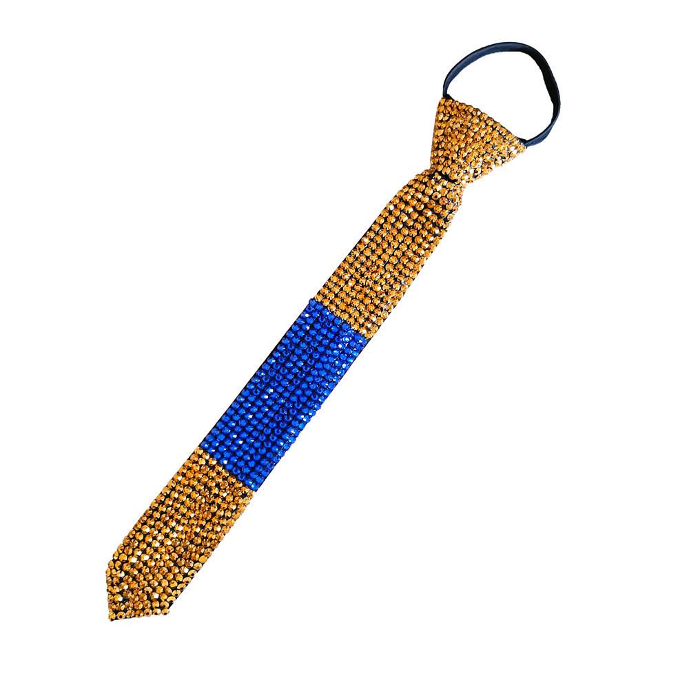 Diy Water Drill Tie Decoration With Rhinestones For Men And Women For Casual Fashion