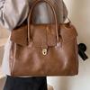 Damenhandtaschen Damenhandtaschen fühlen sich großvolumige Wintertaschen Mode-Tote lässig neue große Taschen Vielseitiger Trend Retro Schulter