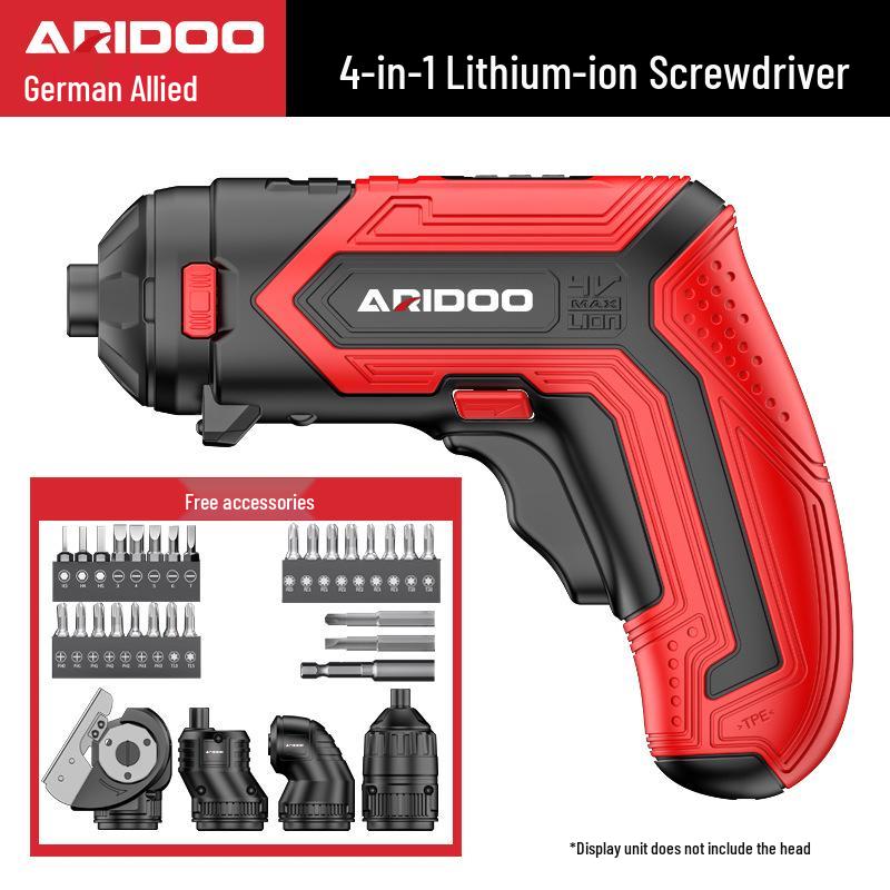Rechargeable Mini German Electric Screwdriver Set - Handheld Lithium Battery Tool for Small Household Tasks