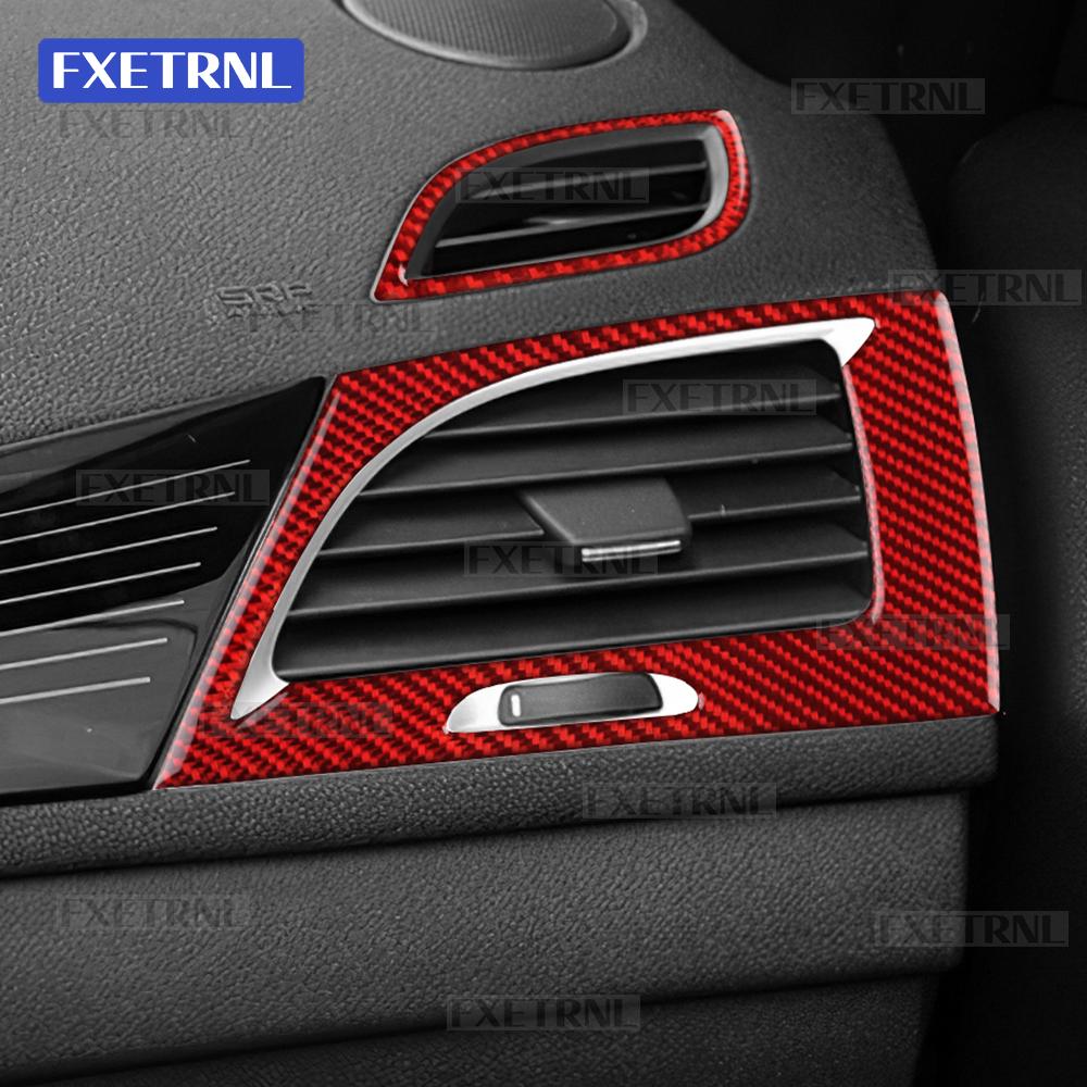 Sticker For Renault Fluence Megane 3 RS 2009 2010 2011 2012 2013 2014 2015 Car Real Soft Carbon Fiber Both Side Air Outlet Trim