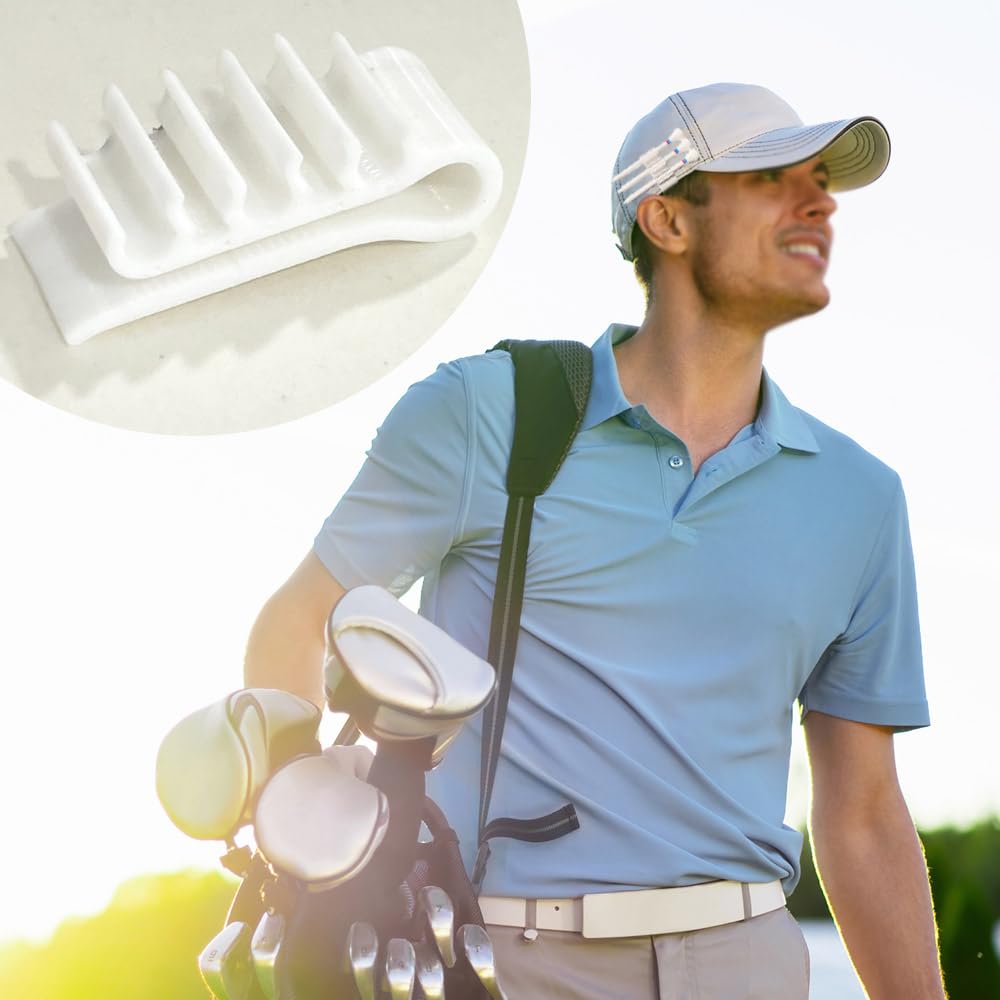 KASELIN Golf Tee Holder (White, Set of 2) Golf Tee