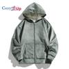 Cozy Up Kapuzenpullover für Herren, schweres Fleece-Sweatshirt – durchgehender Reißverschluss, dickes Sherpa-Futter