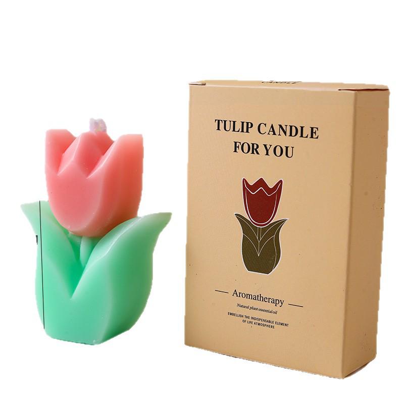 Tulip Scented Candle Ornament - Holiday & Special Occasions Gift for Mother's Day & Teacher's Day.