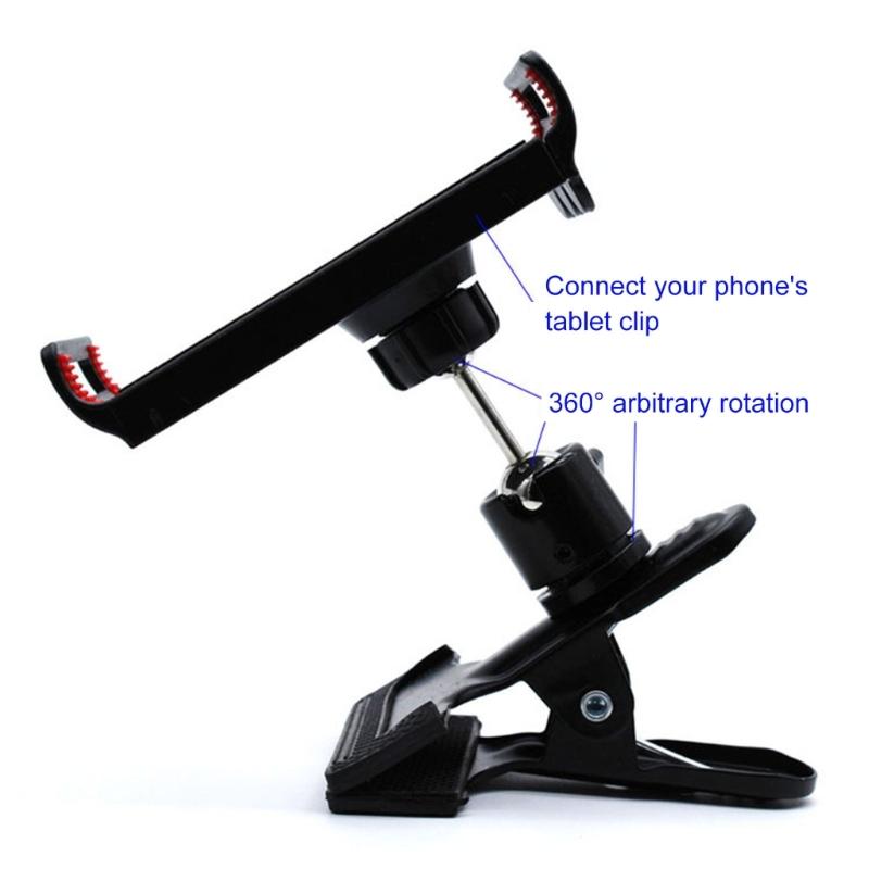 Clamp Camera Clamp Mount Monitors 360 Degree Ballhead Round Head Adapter with 1/4" Thread for Camera Cellphone