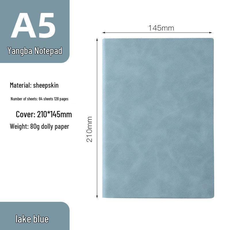 A5 Retro Sheepskin Notebook Set with Pen – Custom Softcover for Business or Student Use