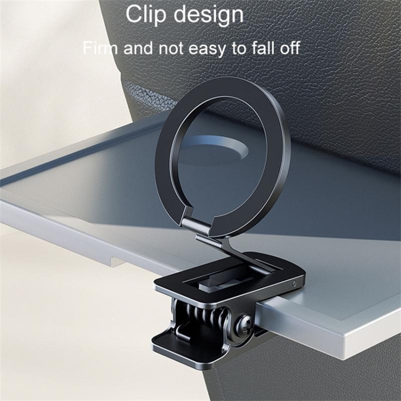 Compatible with MagSafe Car Mount Stable Clip-On Bottom Magnetic Phone Holder for Desk