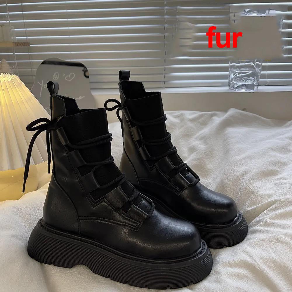 Women Boots British Style Autumn and Winter Skull Rivets Martin Boots Women Short Leather Boots Vintage Lady Ankle Shoes