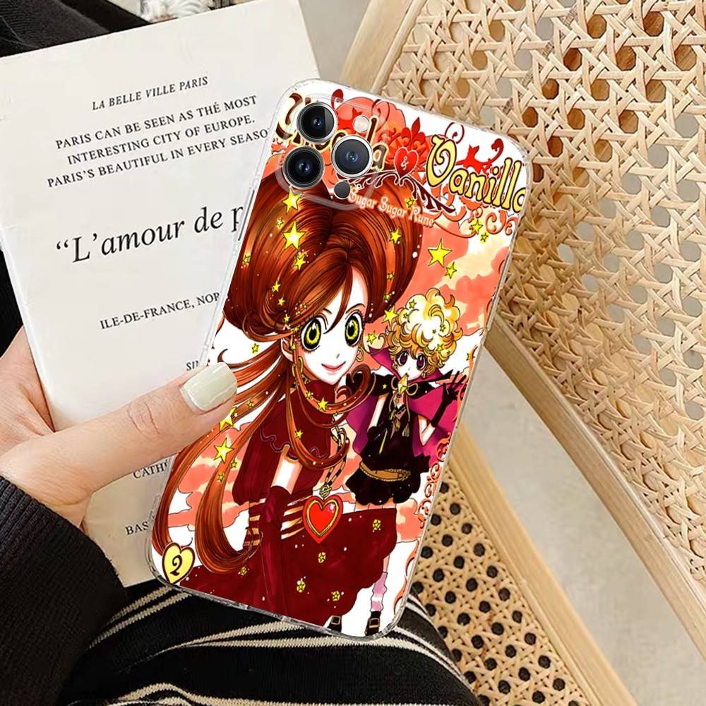 Anime Sugar Sugar Rune Phone Case For IPhone 11 13 16 12 17 14 15 Pro Max Plus Soft Clear Back Cover Coque
