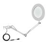 10X Vergrootglas met LED-licht Flexibele Arm Helderheid   3 Kleuren Werkbanklamp met Clip