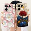 For Infinix Note 40 Pro 4G 5G / Note 40 Pro+ / Note40 X6853 Cute Cat Flower Cartoon Phone Case Soft Silicone Cover Bumpers