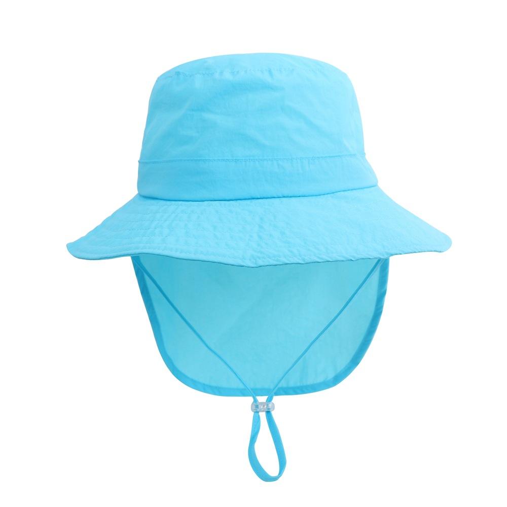 Kids Bucket Hats for Boys Girls UV Sun Protection Beach Caps with Neck Flap Play Hat 12 Colors Available Sizes 2-5 Years Old