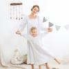 Girls Princess Sleep Dress Soft Cotton Mother Daughter Nighgown Ensuring Comfort Wear for Home or Pajama Parties