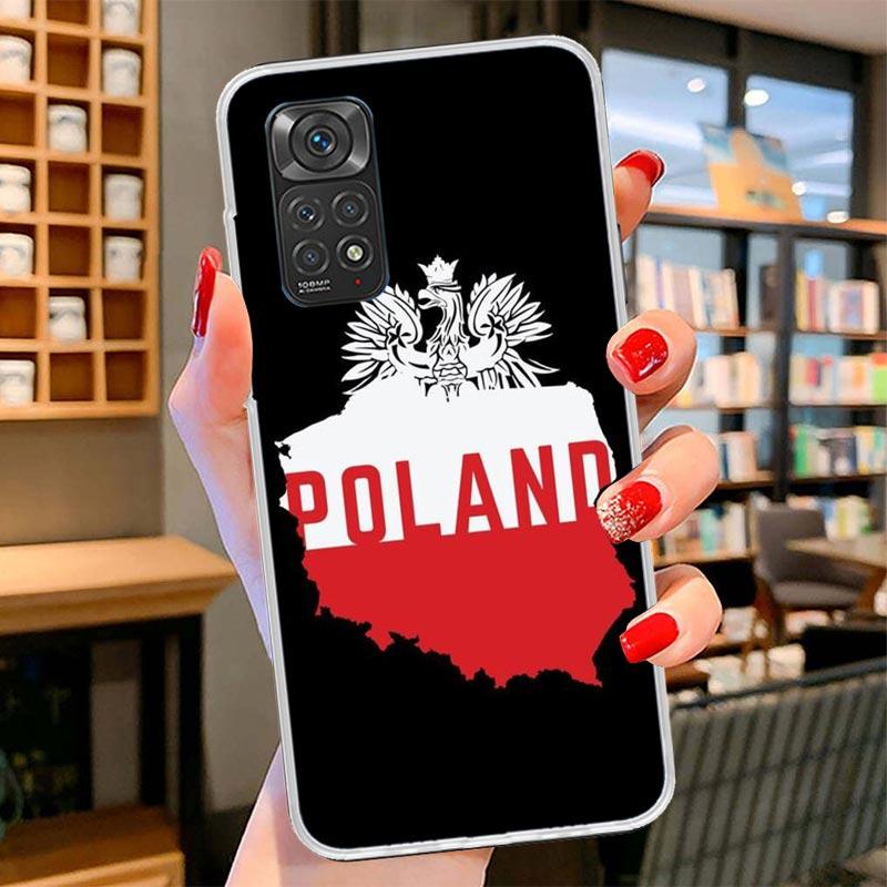 Poland Flag Cover Phone Case For Xiaomi Redmi Note 15 14 13 12 11 10 Pro Plus 14S 12S 11S 11T 11E 10S Soft Fundas Shell Redmi No