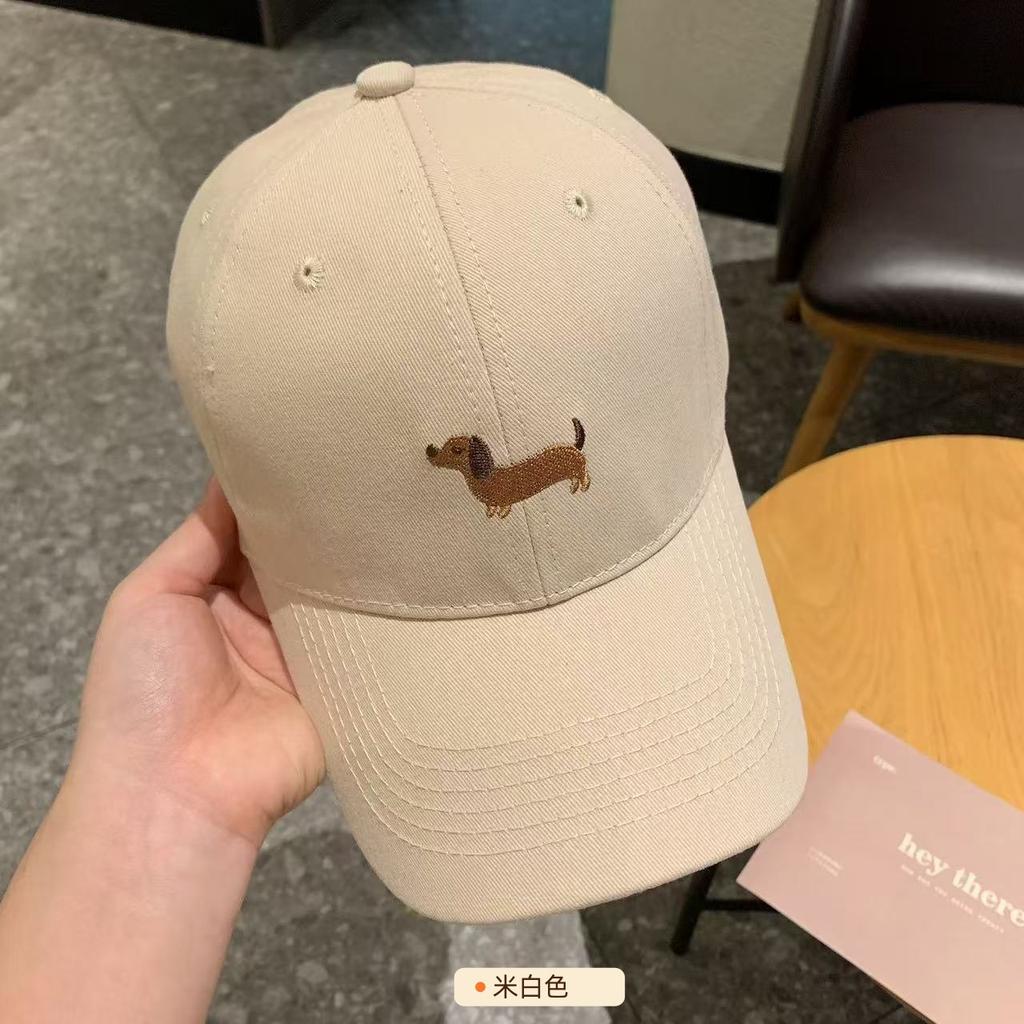 Cute Cartoon Dachshund Soft Top Cap Spring And Summer Hat High Quality Cotton Baseball Cap Men And Women The Same Style