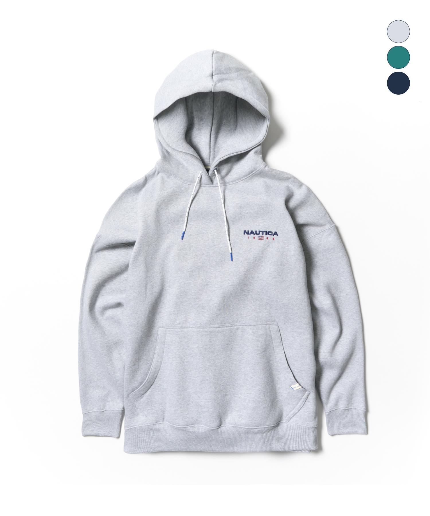 Notica 83 Flag Small Logo Hoodie (Non-Fleece Lined) Green