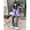 Spring 2022 Womens Fashion High Waist Y2k Women's Wide Leg Jeans Baggy Woman Denim Capris Cargo Pants Jean Mom Jeans Trousers