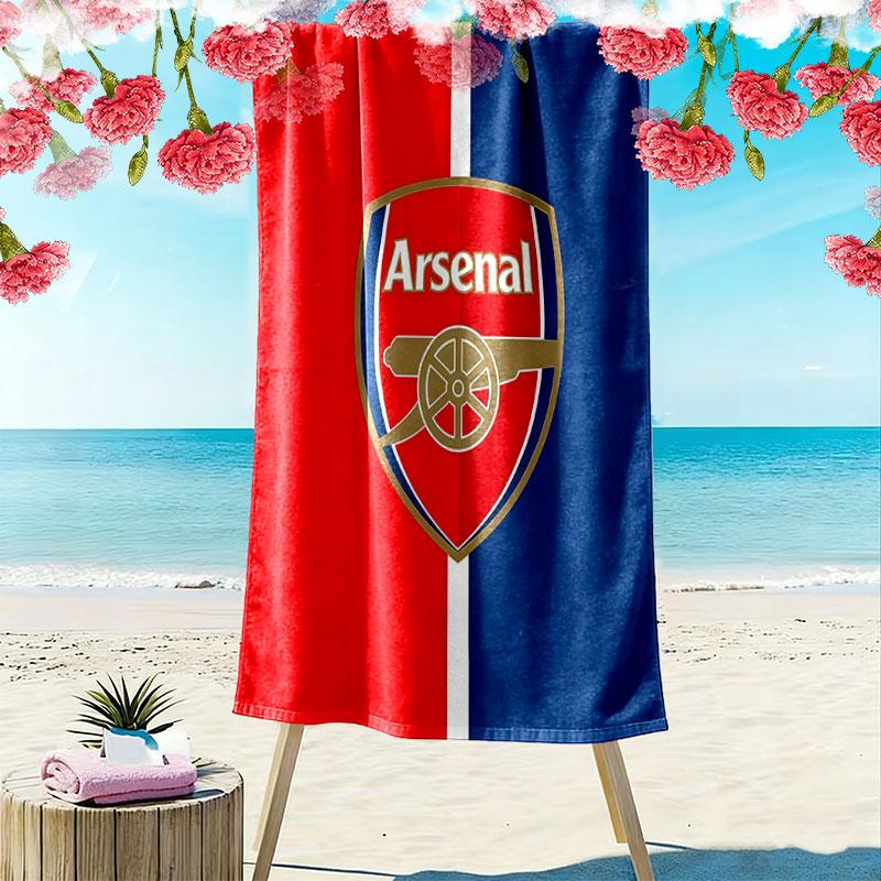 The Gunners logo Print Beach Towel, Large Soft Quick Dry Towel for Beach Camping Swimming