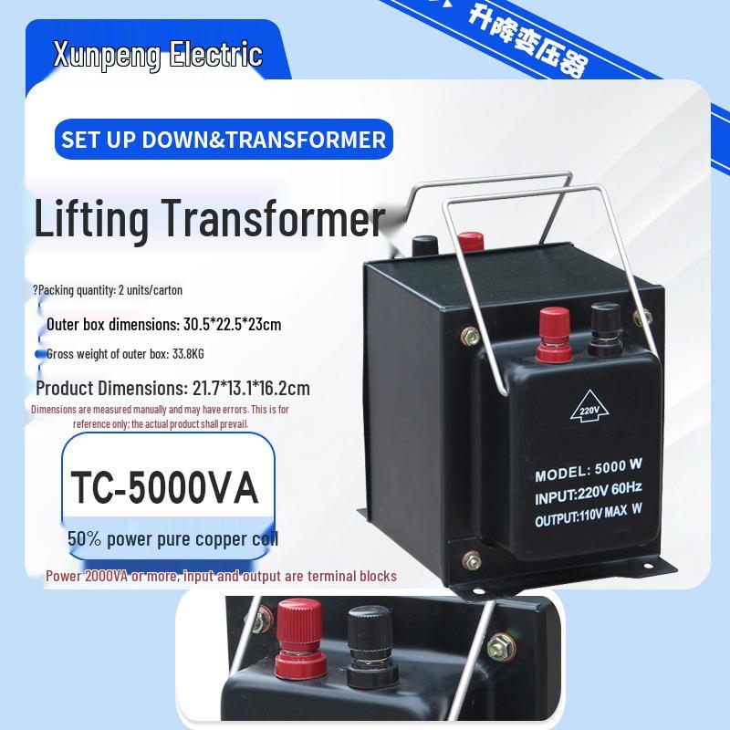 TC 500W Voltage Converter: 110V/220V for Home & Marine Use