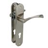 Cylinder Plate Hinge Set - ISHI PB85 - 240 X 45 Mm - Aluminum - Brushed Nickel