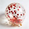 60pcs Confetti Balloons 12inch High Transparency Latex Balloon Colored Circular Sequins Balloon Birthday Wedding Party Decor