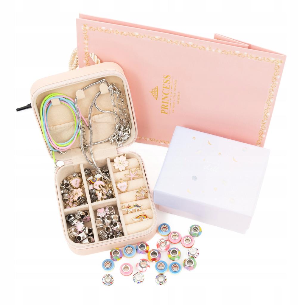 Diy Jewelry Making Kit Beads Pendants Gift Box