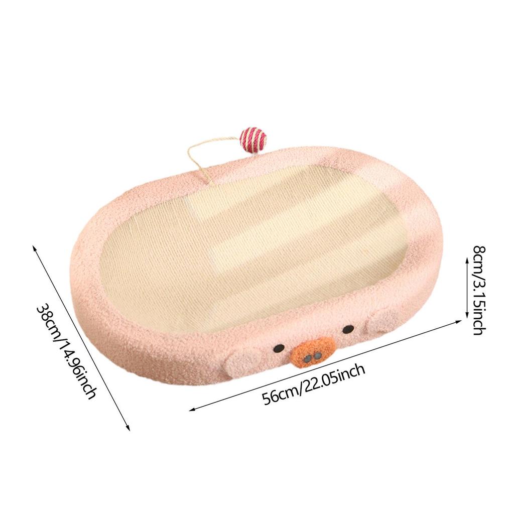 Cat Scratching Board Comfort Round Cats Scratch Pad Wear-resistant Cat Bed Furniture Protector for Rest Play Training Indoor