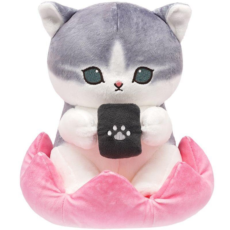 Shark Mofusand Cat Worker Series Plush Doll Working Cat Ornament Pp Cotton