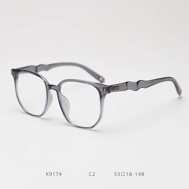 Finished Prescription Myopia Glasses Brand Designer Oversized Square Women'S Eyeglasses Anti Blue Light Diopter Glasses Minus -2