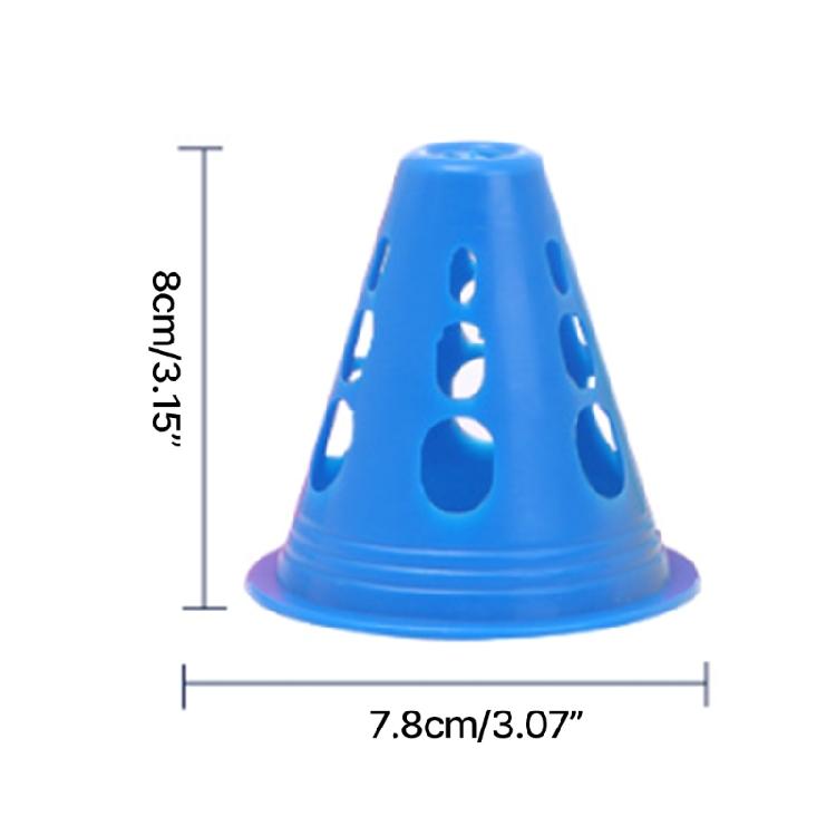 10Pcs Colorful Agility Marker Cones Roller Skating Practice Skating Marker Cones