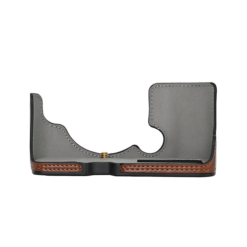 PU Leder Kamera Halbkörperhülle für Olympus PEN EP7 E-P7 Batterieöffnung Bodenabdeckung