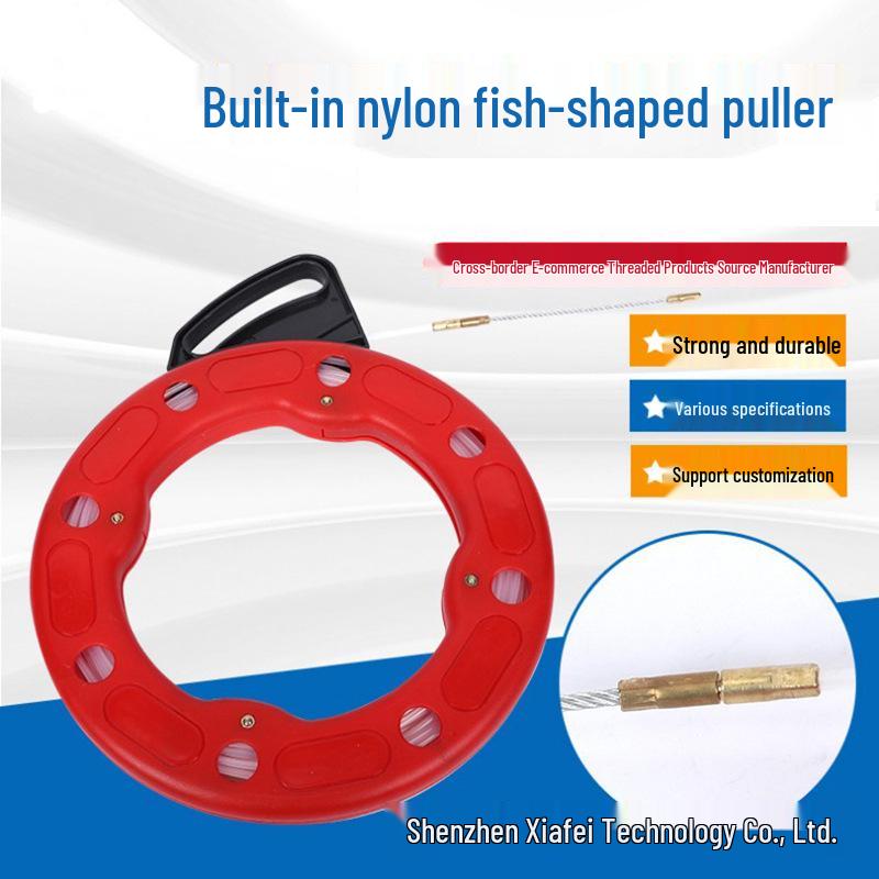 Through-Wall Wire Traction and Connection Tool with Nylon Spring