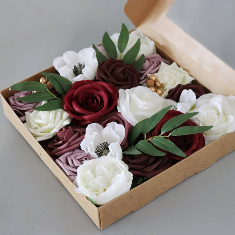 Große Blumen in Dekorativer Box Blumenkasten Tragbare Blumenaufbewahrung Geschenkverpackungsboxen Mit Klarem Fenster